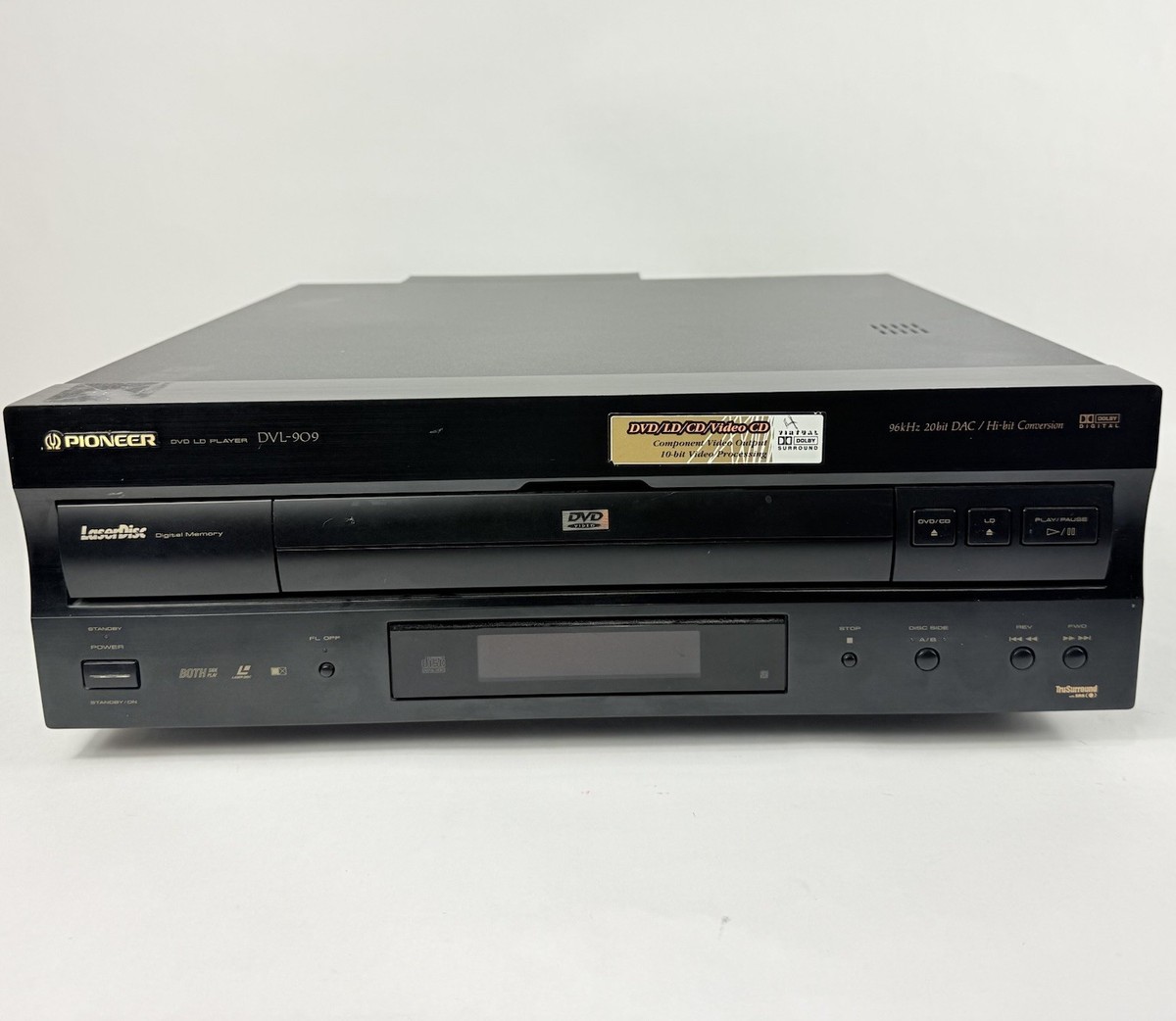 Pioneer DVL-909 DVD/LD/CD/VideoCD Combo Player FOR PARTS OR REPAIR