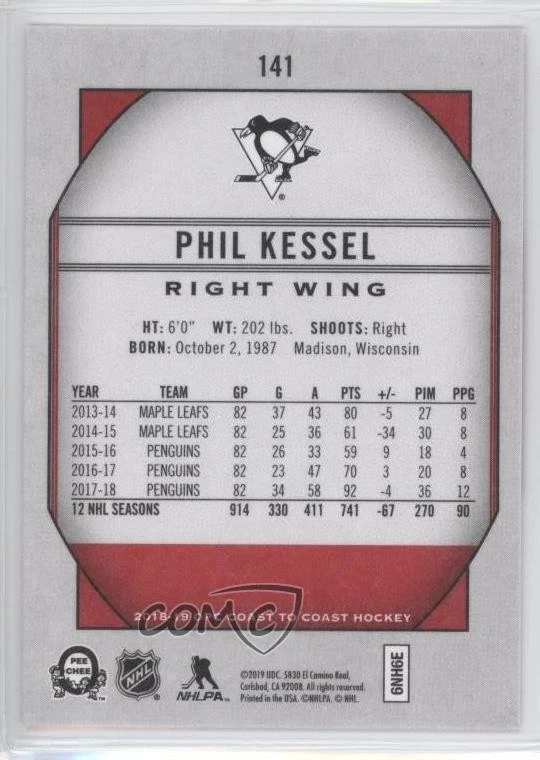 2018-19 O-Pee-Chee Coast to Canadian Tire Superstars Phil Kessel #141 - Image 2 of 2
