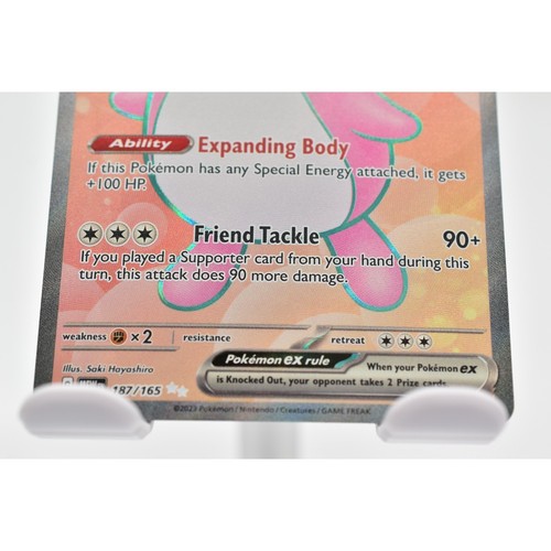 Wigglytuff EX 187/165 Scarlet & Violet 151 Full Art Ultra Rare Pokemon TCG NM - Picture 6 of 12