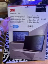 NEW 3M Black Privacy Filter for 15" Apple MacBook Pro 2016 Model - Genuine 3M