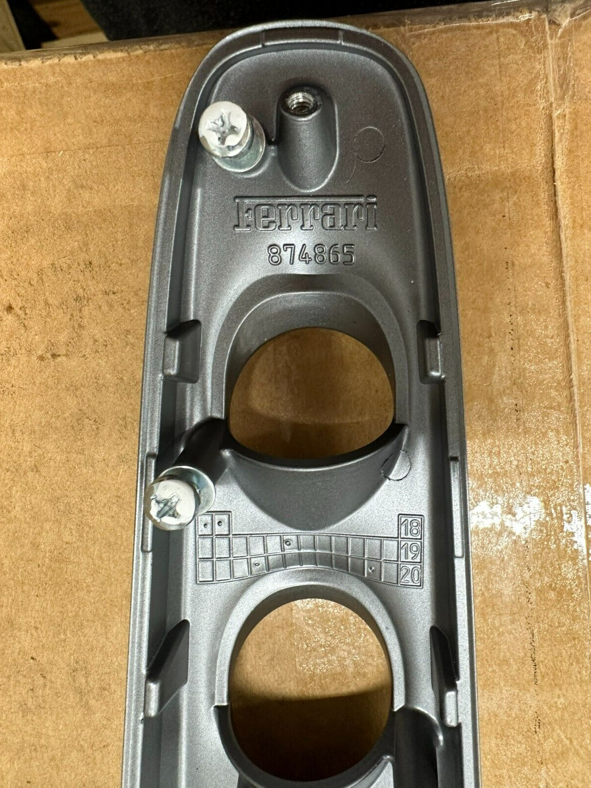 Ferrari F8 Tributo Center Console Tunnel Button hazard surround Upper Bridge