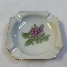 VTG SCHUMANN ARZBERG LADIES ASHTRAYS "LILAC TIME" PORCELAIN - PERFECT 3” (80)