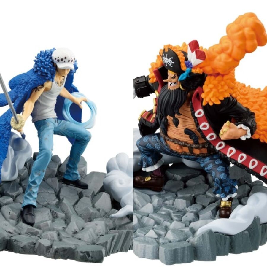 One Piece MARSHALL.D.TEACH vs TRAFALGAR.LAW Figure Set of 2