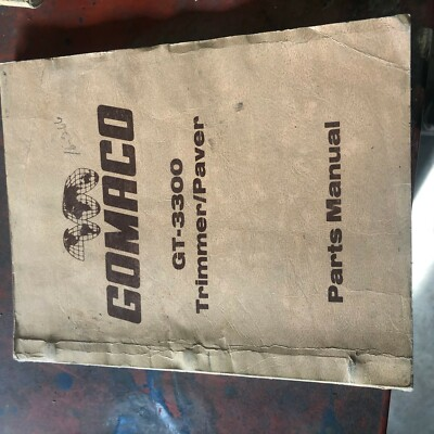 #ad GOMACO GT 3300 ASPHALT PAVER TRIMMER PARTS MANUAL $59.00