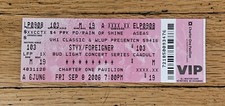 Styx/Foreigner Concert Ticket Stub Sept 8th 2006 Charter One Pavilion Full Stub