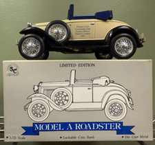 Liberty Classics Paxton Lions Ford Model A Roadster Die Cast Coin Bank