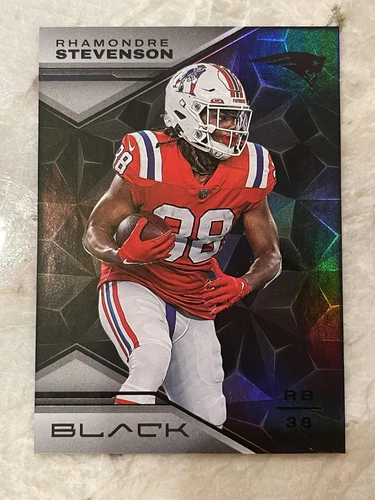 2023 Panini Black Rhamondre Stevenson #83