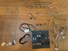 Lot of Girls Jewelry Accessories Necklaces Earrings Dressup Play Halloween