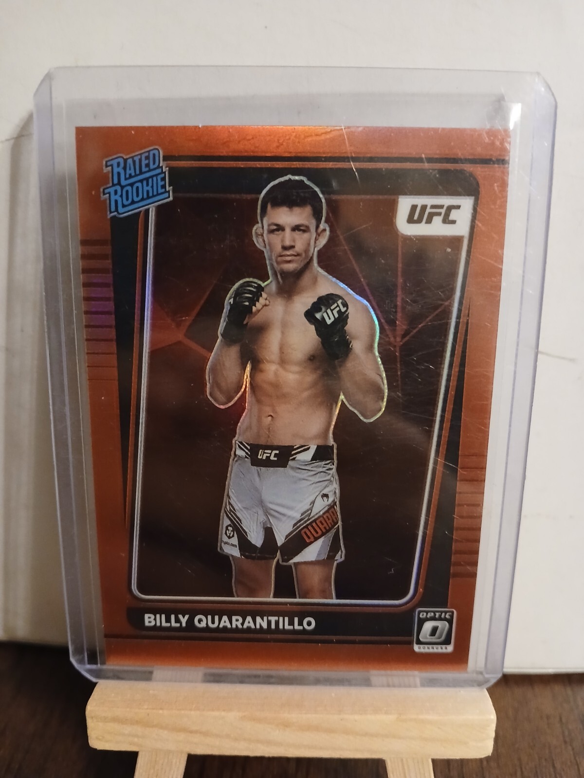 2022 Donruss Optic UFC BILLY QUARANTILLO No. 107 Rated Rookie RED Prizm 28/199