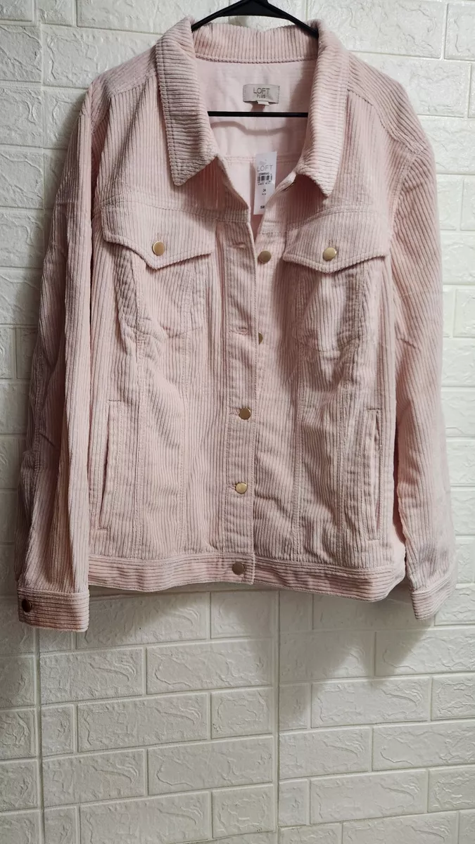 Light pink corduroy jacket sale
