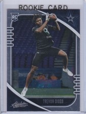 TREVON DIGGS ROOKIE CARD Dallas Cowboys Football 2020 PANINI ABSOLUTE RC