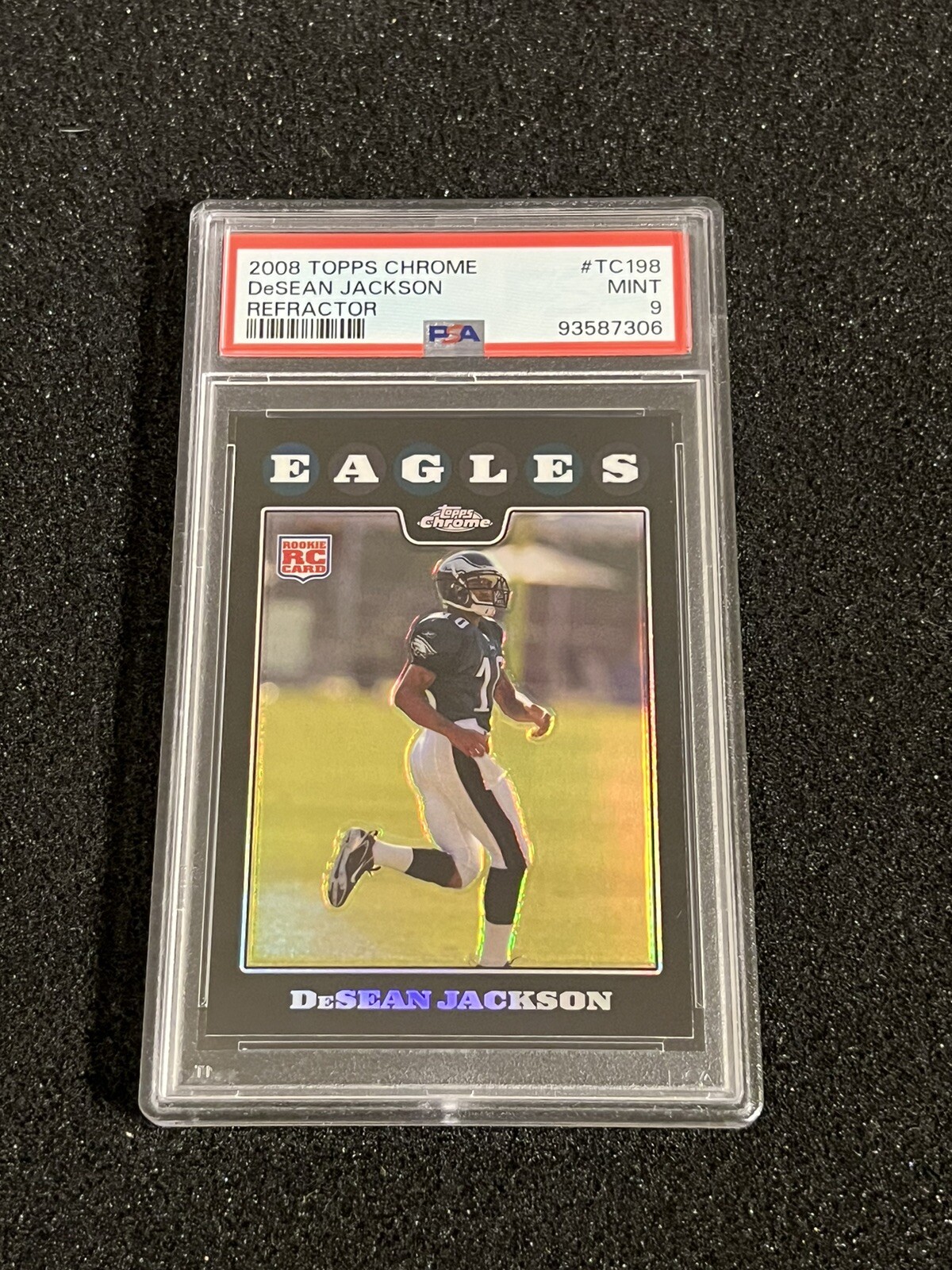 Desean Jackson 2008 Topps Chrome Refractor Rookie #TC198 PSA 9 Eagles
