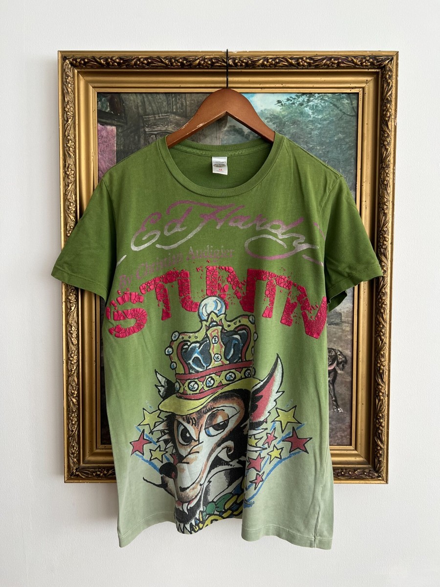 ed hardy wolf shirt