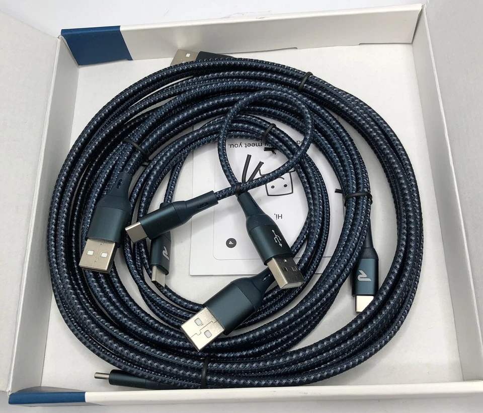 Rampow Usb C Cable 3ft QC 3.0 Fast Charge & USB 3.1 - Image 3 of 4