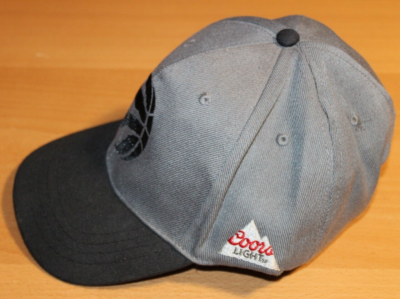 NBA Toronto Raptors Coors Light Logo Snapback Hat Cap OS Gray