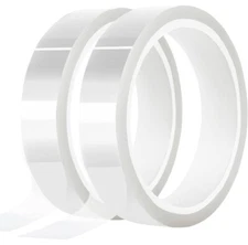 2 Rolls Heat Resistant Tape Sublimation Press Transfer SUBLITAPE 20mmx 33m Clear