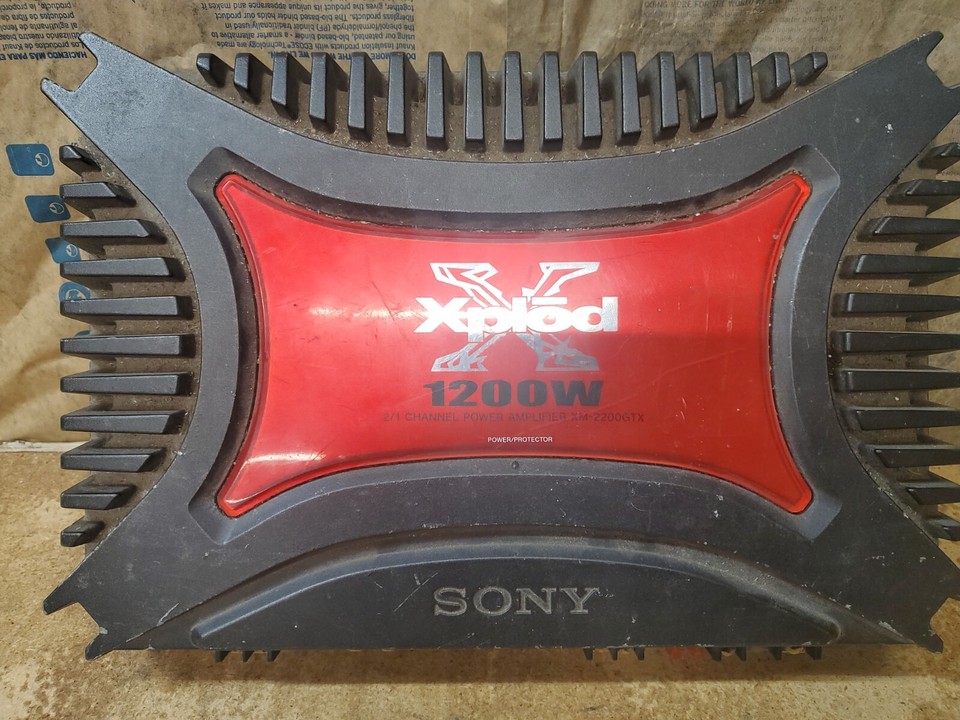 SONY XPLOD 2 Channel Car Stereo Amplifier 1200W XM2200GTX eBay