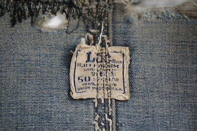 Vintage Lee Chore Coat Denim Jacket 1950s Size 50 fits XL XXL USA