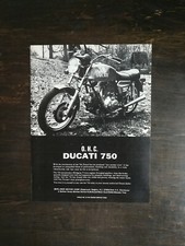Vintage 1974 O.H.C. Ducati 750 Full Page Original Ad