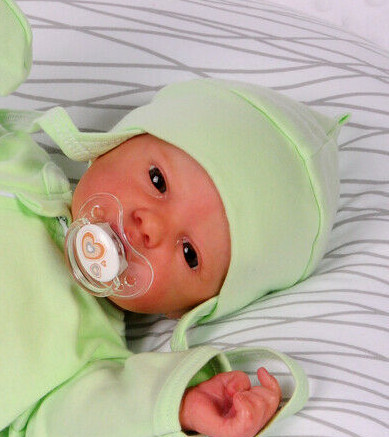 La Bortini Erstlingsmütze Mütze Für Neugeborene Babymütze Baby Haube Gestreift Aus Reiner Baumwolle 32 34 36 38 40 42 S0l9d0ql - Foto 9