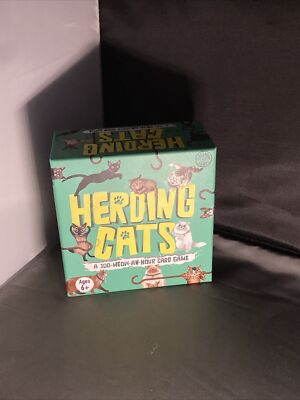 HERDING CATS: A 100 Meow An Hour Card Game - NEW Open Box Sealed Cards Clarendon