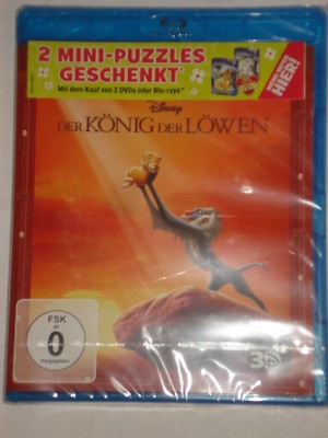 Der König der Löwen 3D und 2D  Neu Blu Ray 2 Disc Edition Disney 
