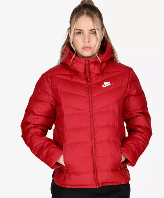 NIKE THERMA FIT WINDRUNNER COAT JACKET SIZE LARGE 16 18 DOWN FILL RED DH4073 -690 | eBay