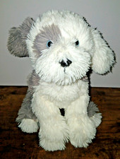 tto FAO Schwarz Olde English Sheepdog plush 12" farm dog stuffed puppy grey 2022