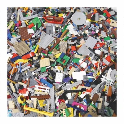 LEGO® Teile Konvolut 1kg | Bausteine bunt gemischte Kiloware sehr guter Zustand - Bild 1 von 4