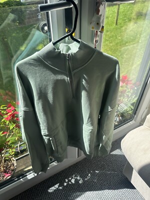 Gymshark Long Sleeve Pullover Women Green Legacy Hoodie Size