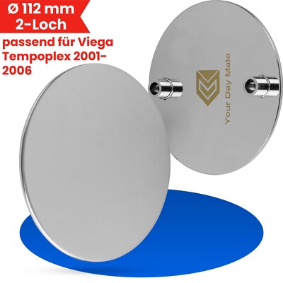 Abdeckhaube Dusche 112mm Edelstahl passend für Viega Tempoplex Deckel Duschwanne