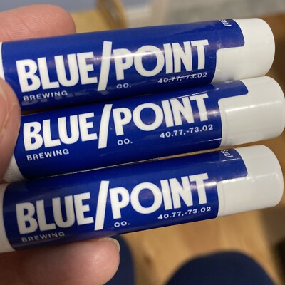 blue point lip balm, beer brewery, orange citrus flavor. NEW! so fresh 3 Pack!