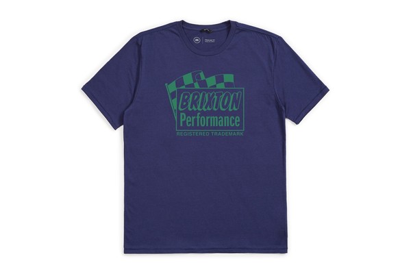 Brixton Fontana T-SHIRT Neu Patriot Blue Gr: M Brixton Supply-image