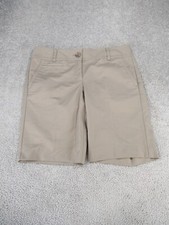 Ann Taylor Shorts Womens 6 Light Brown Cotton Chinos Signature Fit NEW