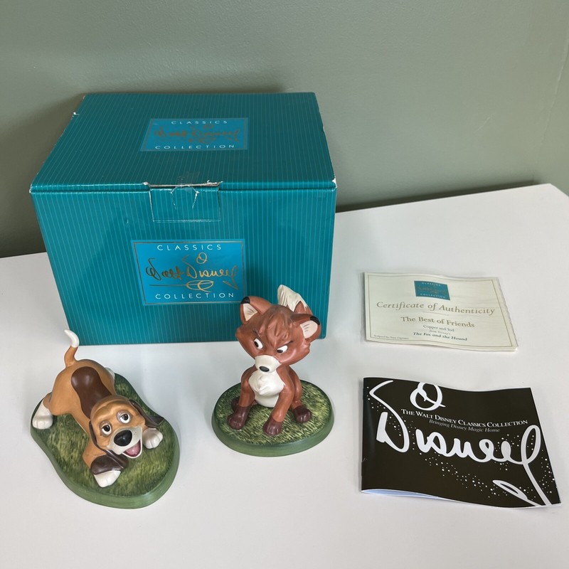 WDCC Copper and Todd Best of Friends #4004507 Hard To Find Rare COA Signed Ruben