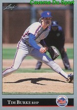 044 TIM BURKE NEW YORK METS BASEBALL CARD LEAF 1992