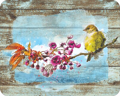 wilderness bird Wild Life Flower Art Colorful  Art Mousepad 7 x 9 Art mouse pad