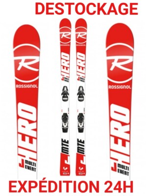 Ski Kinder ROSSIGNOL ''HERO MULTI EVENT'' Größe: 120 Cm = 1 Meter 20 + Bindungen