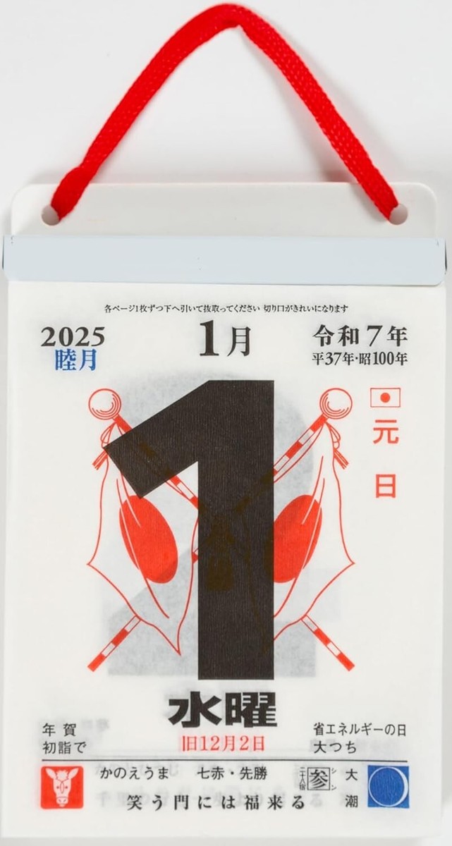 Japanese tradition 2025 calendar daily turning size 4号 134