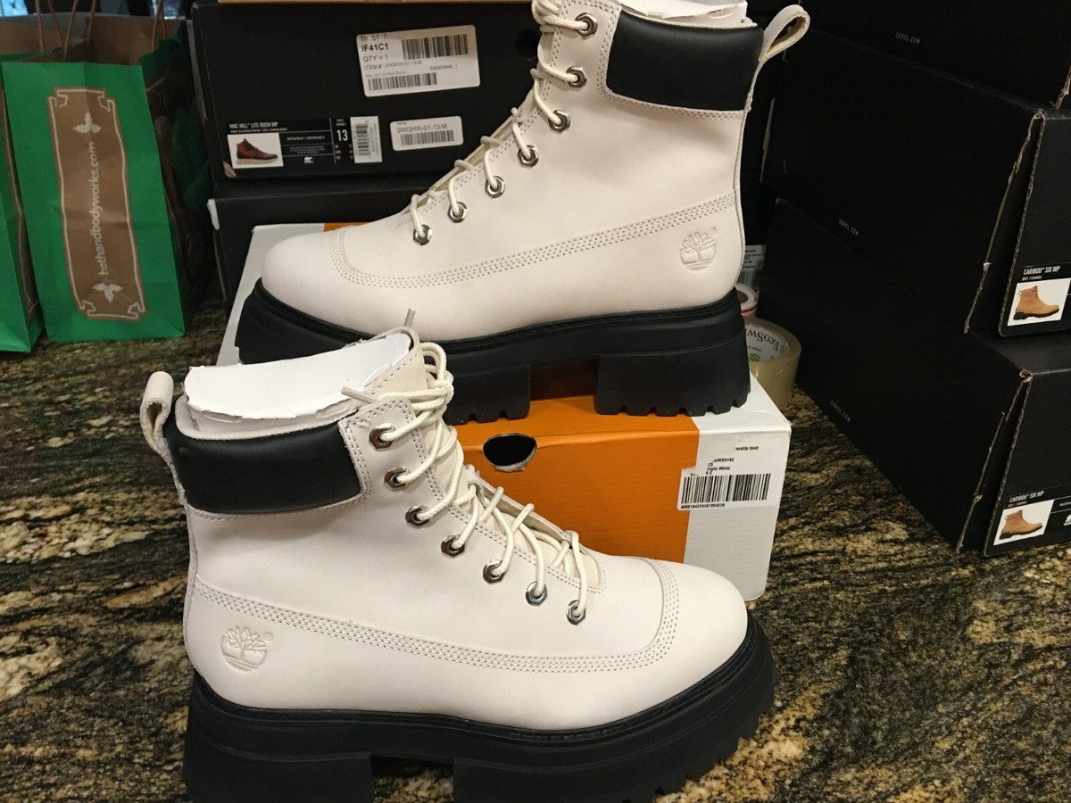 Timberland Front Zip Booties Timberland White Zip Front Boots NEW