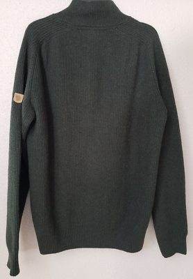 FJALLRAVEN GREENLAND RE-WCOL CARDIGAN SWEATER DEEP FOREST FRT ZIP