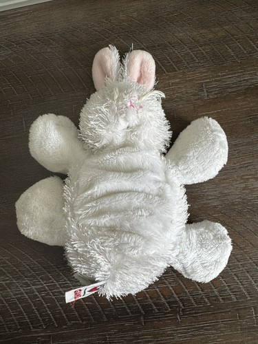Ganz Webkinz HM078 Rabbit Plush Stuffed Animal No Code White Pink Easter Spring - Picture 5 of 5