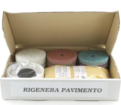 Regenerate Marble Floor Using Home Polisher Polishing Pads Rigenera Pavimento