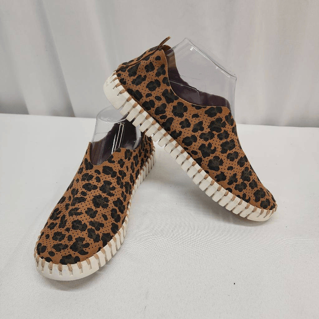 Ilse Jacobsen Size 40 Tulip 139 Leopard Print Slip-On
