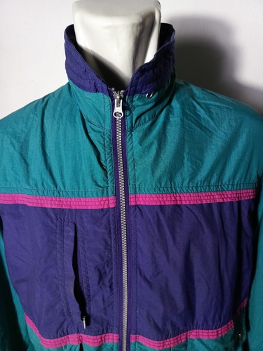 ADRIA ISLAND Brand Windbreaker Jacket Full Zip Green Long Sleeve | P:24.5, L:27 - Picture 5 of 12