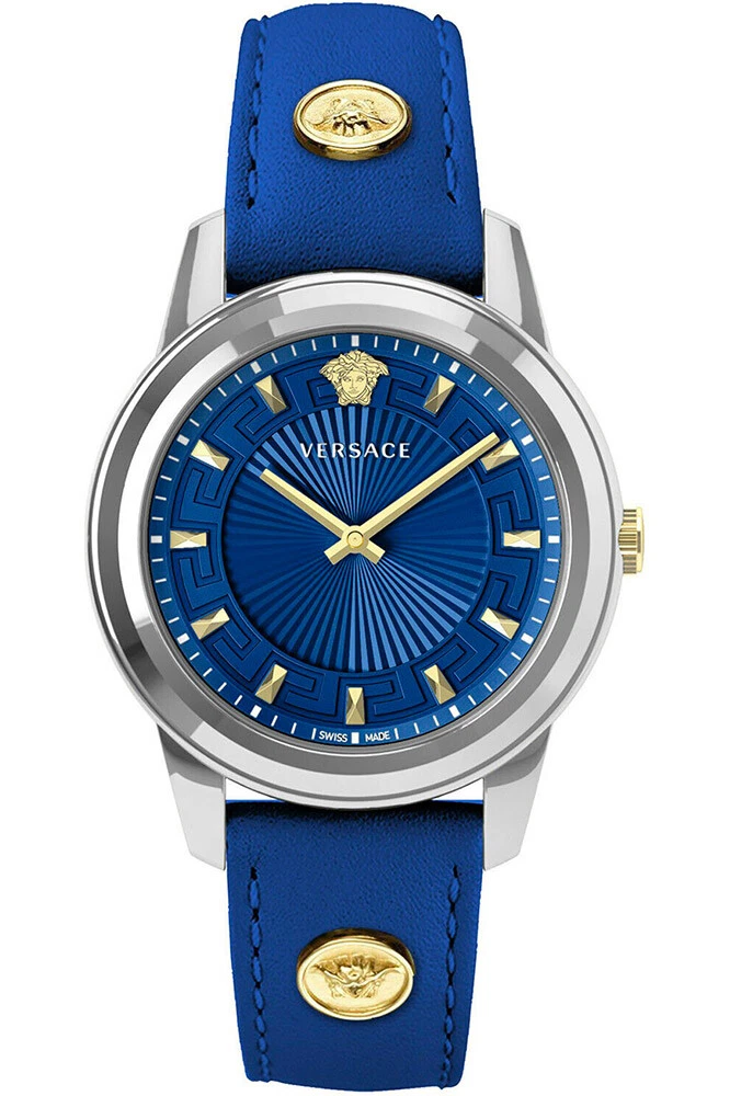 Montre Femme VERSACE VEPX00921 Cuir Bleu IJP eBay