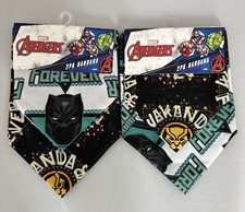 Marvel Avengers Bandannas 2 pack handkerchiefs Wakanda Forever Black Panther