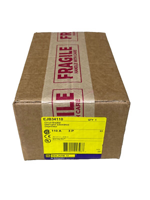 (1) NEW Square D EJB34110 3p 480v 110a 65k Circuit Breaker NEW IN BOX