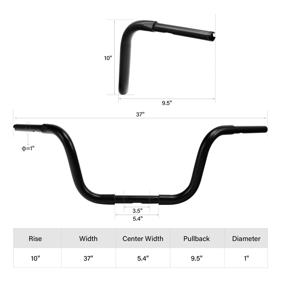 Barra de suspensión Rise Ape de 10" 1-1/4" apta para Harley Sportster XL883 1200 Dyna Foto 3 de 4