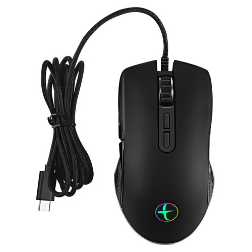 USB C Maus Typ C Ergonomische Kabelgebundene Maus RGB Gaming Maus